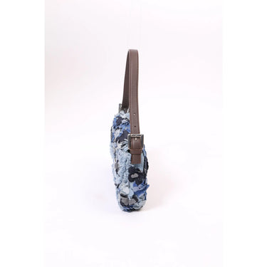 Sac Fendi Fiori Denim Baguette